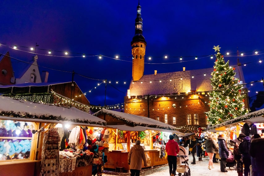 Tallinn a best christmas markets in europe with snow