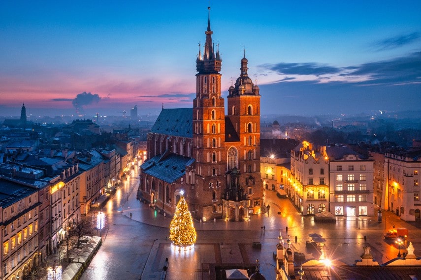 Kraków’s old town christmas market