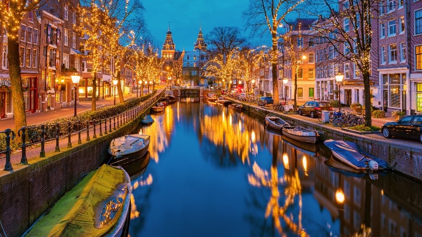 Amsterdam Netherlands christmas market