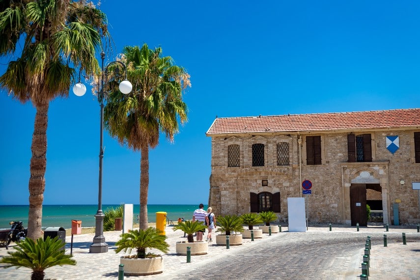 Finikoudes beach at larnaca Cyprus