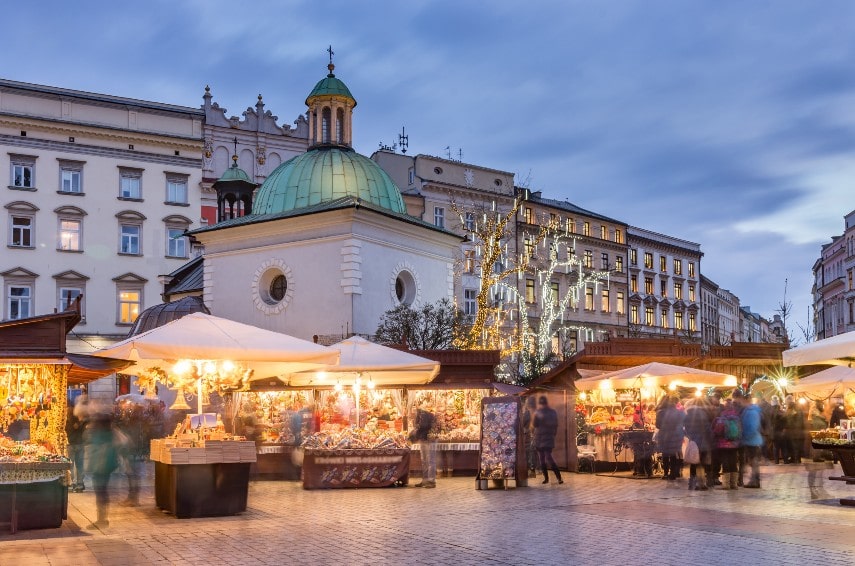 Krakow christmas market opening dates