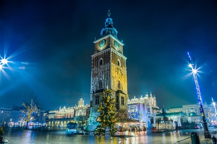 Kraków christmas main market square 