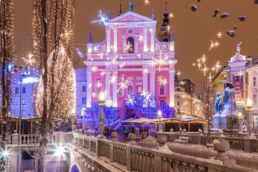 Ljubljana Slovenia christmas market