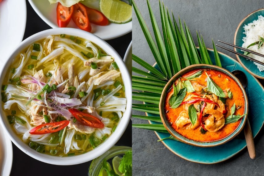 Food to eat in Vietnam and Thailand